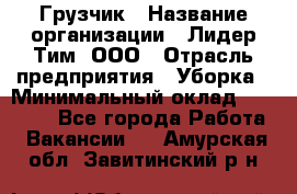 Грузчик › Название организации ­ Лидер Тим, ООО › Отрасль предприятия ­ Уборка › Минимальный оклад ­ 15 000 - Все города Работа » Вакансии   . Амурская обл.,Завитинский р-н